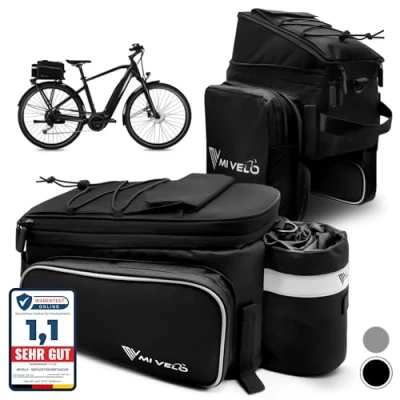 Abbildung von MIVELO Fahrradtasche Gepäckträgertasche für Fahrrad Gepäckträger erweiterbar bis 20L, wasserabweisend