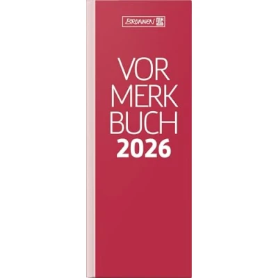 Abbildung von Brunnen Vormerkbuch 785 11x29,7cm 1 Tag/Seite Deckenband rot 2026