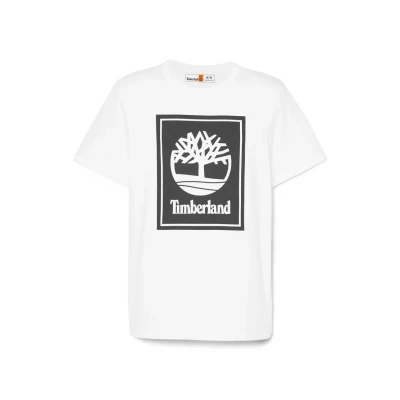 Abbildung von Timberland Short Sleeve TEE Tshirt print, Herren, Größe: XL, White black