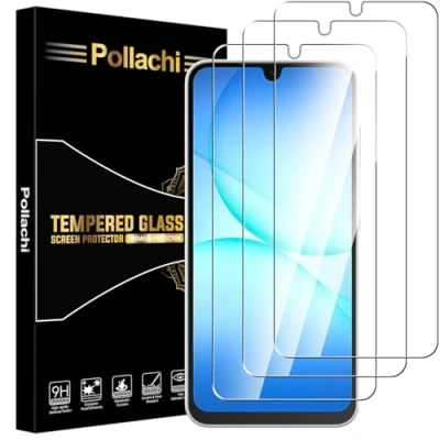 Abbildung von Pollachi [3 Stück Schutzfolie für Samsung Galaxy A16 Panzerglas Glasfolie,9H Härte,Anti Kratzen,Anti Fingerabdruck,Anti Bläschen,Ultra Klar,Displayschutzfolien Panzer Schutz Glas