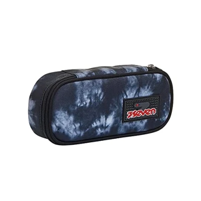 Abbildung von SEVEN Federmäppchen, Mäppchen, Federtasche für Schreibwaren, Mädchen&amp;Jungen, Schule und Gymnasium, Teenager, grau/schwarz wolken, IMOVEPACK