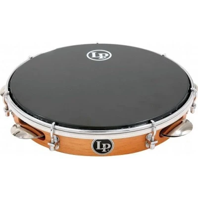 Abbildung von LP Latin Percussion Pandeiro Brazilian 12&quot; Hartholz + 2 lagiges schwarzes Kunststofffell