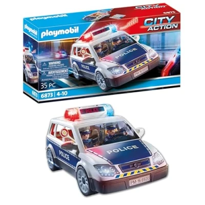 Abbildung von Playmobil® Konstruktions Spielset Polizei Einsatzwagen (6873), City Action, (35 St), Made in Germany