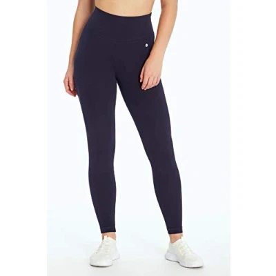 Abbildung von Bally Total Fitness Damen Mid Rise Tummy Control Legging knöchellange, Midnight Blue, X Large