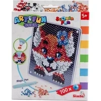 Abbildung von Art und Fun Sequin Fuchs, Platte 18x18cm, 700 Sequins, Stift, ab 5 Jahre