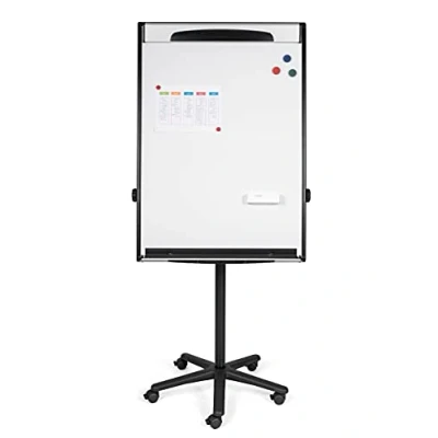 Abbildung von Bi Office Design Flipchart Mobile Magnetische, 70 x 100 cm, Schwarz Rahmen