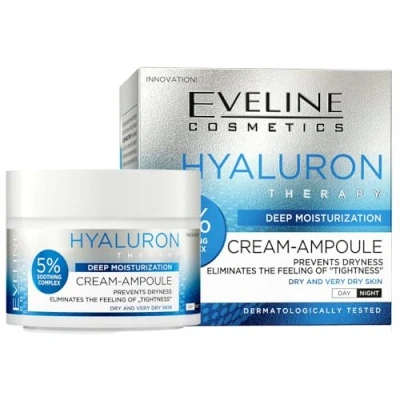 Abbildung von Eveline Cosmetics Creme Ampulle Hyaluron Therapy Tag/Nacht 50ml