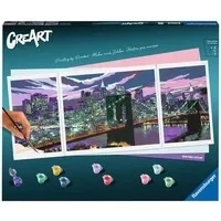 Abbildung von Ravensburger Malen nach Zahlen CreArt, New York Skyline, Made in Europe, FSC® schützt Wald weltweit