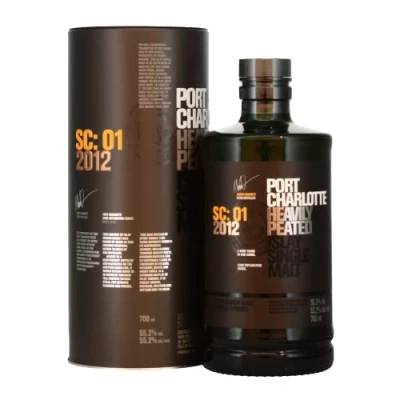 Abbildung von Port Charlotte SC:01 Heavily Peated Islay Single Malt 2012 55,2% Vol. 0,7l in Tinbox