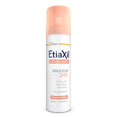 Abbildung von ETIAXIL Deodorant Schwitzen Achseln 48 Stunden Aerosol hergestellt in Frankreich 150 ml