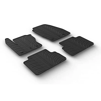 Abbildung von Gledring 0554 Fußmattensatz Gummi vorne und hinten 4 schwarz 750mm 550mm FORD: C Max 2