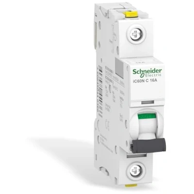 Abbildung von Schneider Electric Leitungsschutzsschalter ACTI9 IC60N 1 Polig 16 Ampere C, A9F04116,