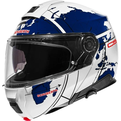 Abbildung von Schuberth C5 Globe Blue Motorrad Klapphelm, 63 (XXL)