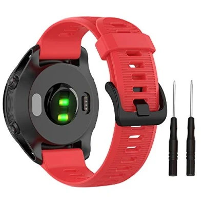 Abbildung von ISABAKE Armband für Garmin Forerunner 935/945, Silikon Uhrenarmband Fenix 5/5 Plus,Fenix 6/Fenix 6 Pro,MARQ, Approach S60, Quatix 5 Quick Fit Smartwatch Ersatzarmbänder 22 mm