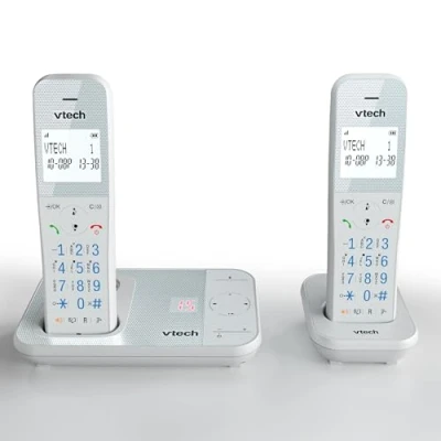Abbildung von VTech XS1051 Schnurloses Telefon mit Anrufbeantworter, DECT Telefon, Anruferkennung/kabellose Anruffunktion, Lautstärkeregler, Freisprechfunktion