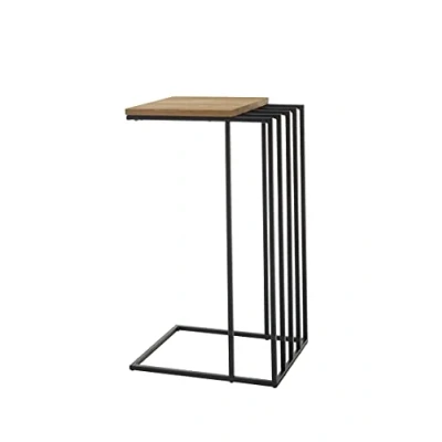 Abbildung von Robas Lund Beistelltisch Couchtisch Eiche, Gestell schwarz BxHxT 40x70x35 cm