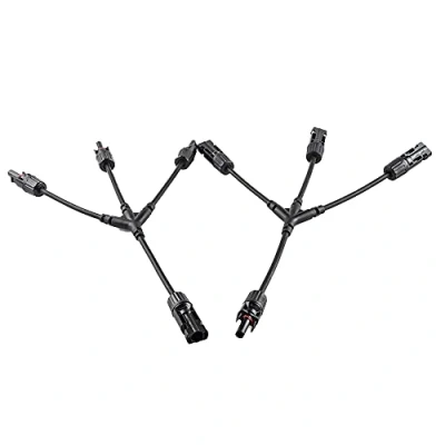 Abbildung von Offgridtec® 3 fach Abzweigbuchsen T Stecker Solarstecker inkl. 20cm 6mm² Kabelverlängerung