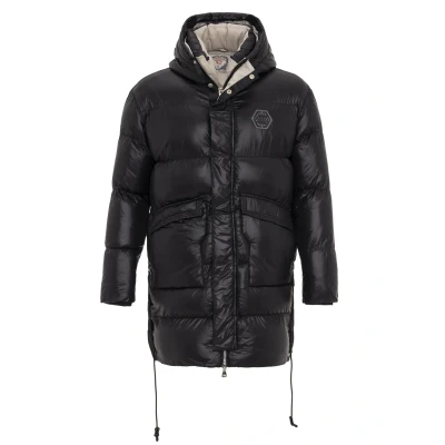 Abbildung von Cipo &amp; Baxx Herren Steppmantel Jacke Winterjacke Parka mit Verstelbarer Kapuze CM206 Schwarz S