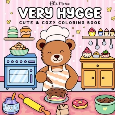 Abbildung von Very Hygge: Coloring Book for Adults and Teens Featuring Cute Cozy Animal Characters (Hygge Friends Coloring)