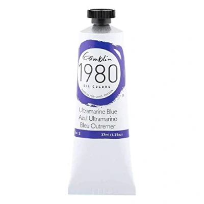 Abbildung von Gamblin 1980 Oelfarbe Ultramarin Blau 37 ml