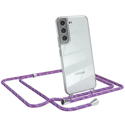 Abbildung von EAZY CASE Handykette kompatibel mit Samsung Galaxy S22 5G Handyhülle Umhängeband, Handykordel Schutzhülle, Silikonhülle, Hülle, Stylische Kette für Smartphone, Unicorn
