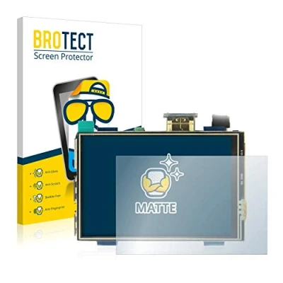 Abbildung von BROTECT Entspiegelungs Schutzfolie für Raspberry Pi Touchscreen (3.5&quot;) (2 Stück) Matte Displayschutz Folie, Anti Reflex, Fingerprint