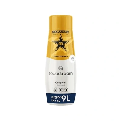 Abbildung von SodaStream Sirup Rockstar Original Zero 1x Flasche ergibt 9 Liter Fertiggetränk, Sekundenschnell zubereitet und immer frisch, 440 ml