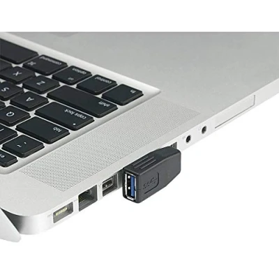 Abbildung von Renkforce USB 3.0 Adapter A Stecker zu Buchse 90 seitlich nach rechts gewinkelt