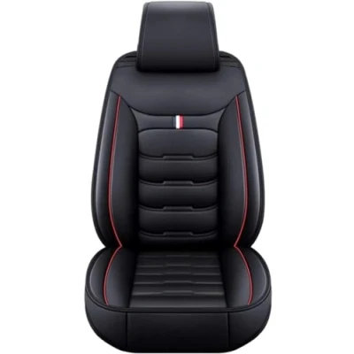Abbildung von KAROB Sitzschoner Autositze Sitzbezug für Toyota Auris 2010 2014, Leder Autositzbezüge Langlebig pu Set Wasserdichter Atmungsaktiver