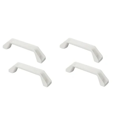 Abbildung von blntackle76 Set Wohnwagen Caravan Rangiergriff 2er oder 4er Set, 180 mm, Kunststoff, weiß, Anhänger Einstiegs Hilfe, Griff (4 Stück Rangiergriffe)