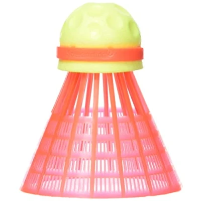 Abbildung von Speedminton Racketsport ballen 3 delige speeder fun tube Bälle, Gelb/Rot, Einheitsgröße EU
