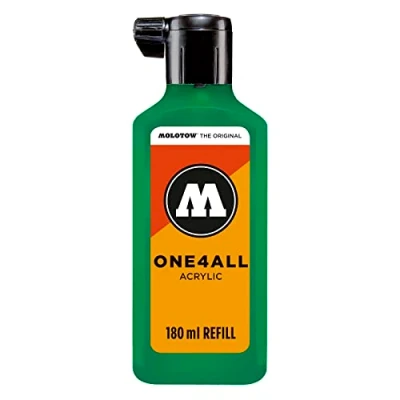 Abbildung von Molotow ONE4ALL Refill Acryl, Farbe 235 türkis 180 ml, Nachfülltinte für Permanentmarker