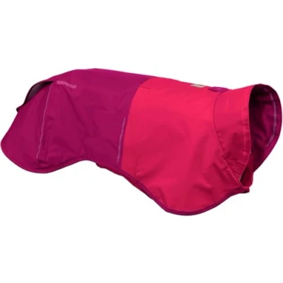 Abbildung von RUFFWEAR Sun Shower Regenponcho, Leichter wasserdichter Regenmantel für Hunde, Größe: X Large, Hibiscus Pink