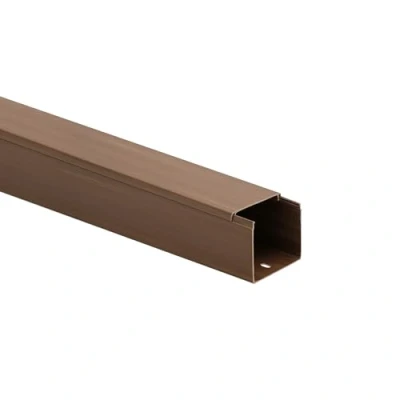 Abbildung von 10m KOMIB Kabelkanal/Kabelkanäle/Kabelführung Verschiedene Größen und Farben Schraubbar 5 x 2m Stangen (Braun Holz Design, 30 mm)