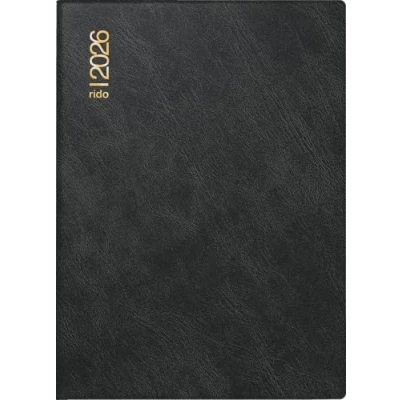 Abbildung von rido/idé Taschenkalender Mod. Technik III 2026 A6, Kunststoff, schwarz