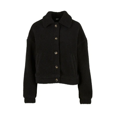 Abbildung von Urban Classics Fleecejacke, Damen, Größe: 3XL, Black
