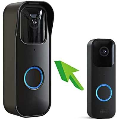 Abbildung von Tizomi Blink Türklingelhalterung, Selbstklebende Türhalterung für Video Türklingel, bohrfreies Montagehalterungszubehör Türklingel Home Security Zubehör