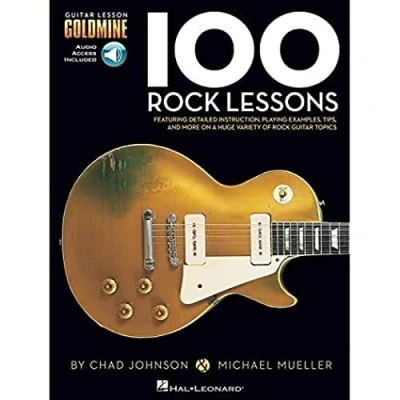 Abbildung von Guitar Lesson Goldmine: 100 Rock Lessons: Lehrmaterial, CD für Gitarre, Tabla Tarang: Goldmine Series