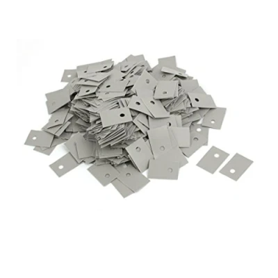 Abbildung von Sourcingmap® Plastikbeutel Silikon thermische Kühlkörper Isolator Pads 19 mmx13mmx0.3 mm grau für TO 220