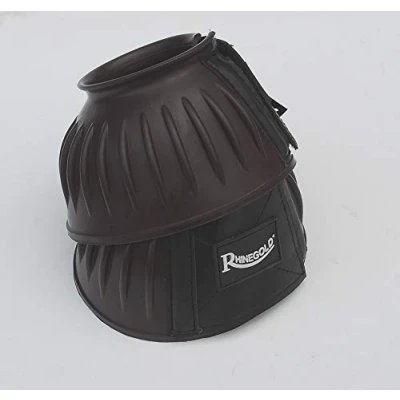 Abbildung von Rhinegold 0 Elite Velcro Over Reach Boot Large Black Hufglocken, Schwarz, L