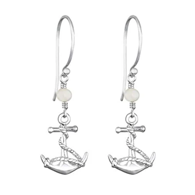 Abbildung von Elli Anchor Ohrringe, Damen, Größe: One Size, Weiß