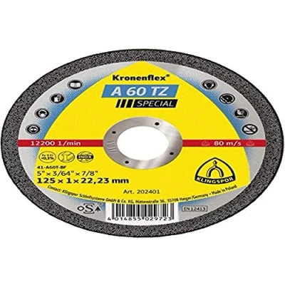 Abbildung von Klingspor A 60 TZ Trennscheiben 202401 125 x 1 22,23 mm