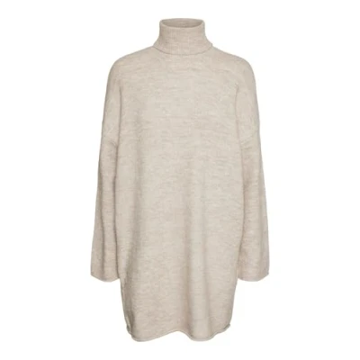 Abbildung von Aware Vmgemma ROLL NECK Dress Strickkleid, Damen, Größe: Medium, Plaza taupe