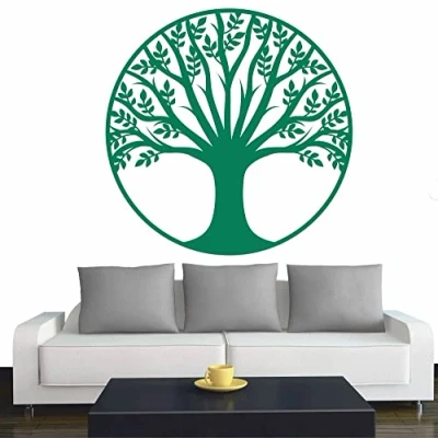 Abbildung von INDIGOS Wandtattoo Wikinger Viking Sonne nordisch Mythologie 60x60 cm Dunkelrot Dekoration Wandaufkleber für Wohnzimmer Kinderzimmer Büro Schule Firma