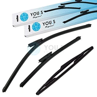 Abbildung von YOU.S SCHEIBENWISCHER SET VORNE + HINTEN 600 380 360 mm (3 Stück)
