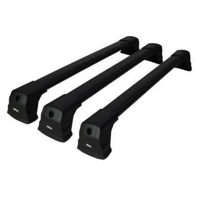 Abbildung von OMAC Dachträger Gepäckträger kompatibel mit Ford Transit Tourneo Custom 2013 2024 Alu Schwarz 3X