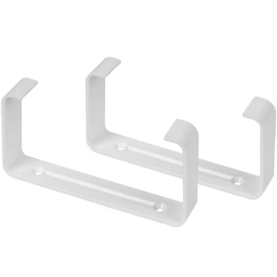 Abbildung von 2 Stück 110x55mm Flachkanalhalterungen für Wandmontage Klima, Lüftung, Heizung, Kühlung
