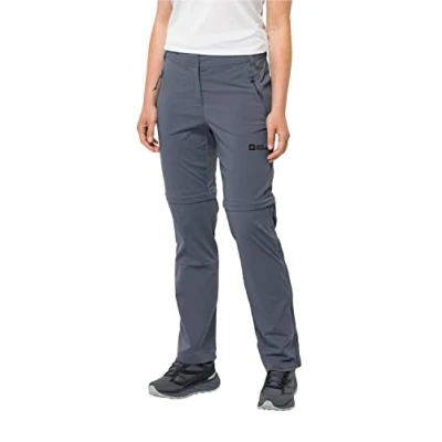 Abbildung von Jack Wolfskin Damen Glastal Zip Off Pants Wanderhose, Dolphin, 40 EU
