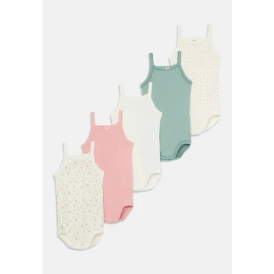 Abbildung von Petit Bateau BÉBÉ Bodies Bretelles 5 PACK Body für Kinder, Größe: 60, Paul/marshmallow/multico/alaska/charme
