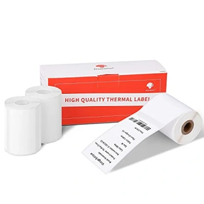 Abbildung von Phomemo M110/M120 Drucker Etiketten 3 Rollen 50x80mm Selbstklebende Thermodirekt für M110/M120/M220/M108/M100/M150/M250/M260 Label Maker Barcode, Adresse, Kleidung